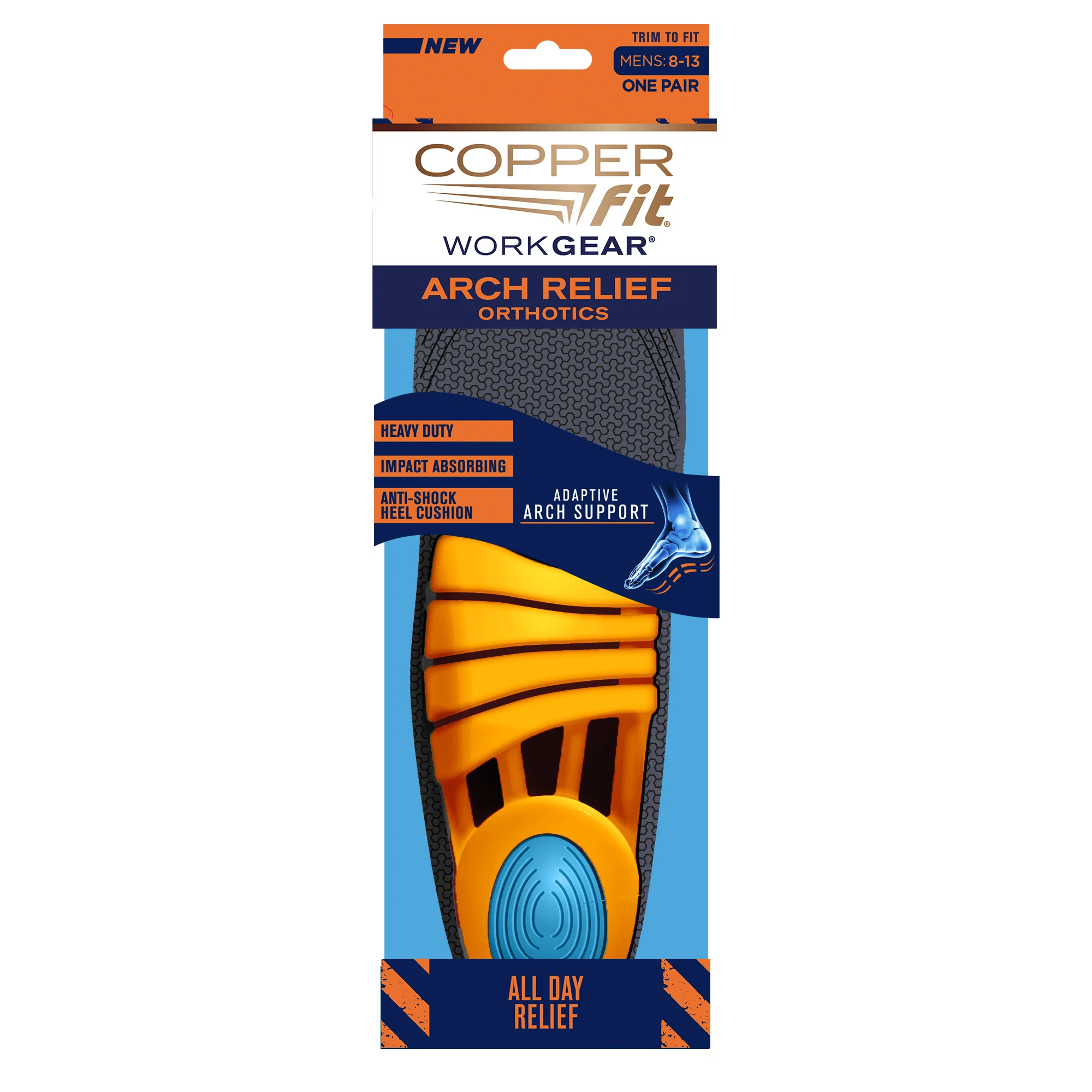 Copper Fit Work Gear Arch Relief Orthotics - Image 3