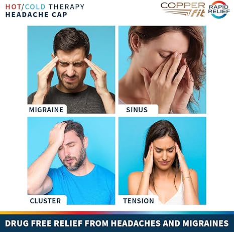 Copper Fit Rapid Relief PRO Migraine Headache Relief Cap - Image 3