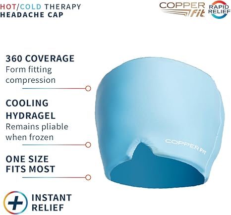 Copper Fit Rapid Relief PRO Migraine Headache Relief Cap - Image 5